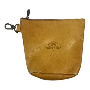Tooled Leather Zip Pouch, Made in Columbia, SA
